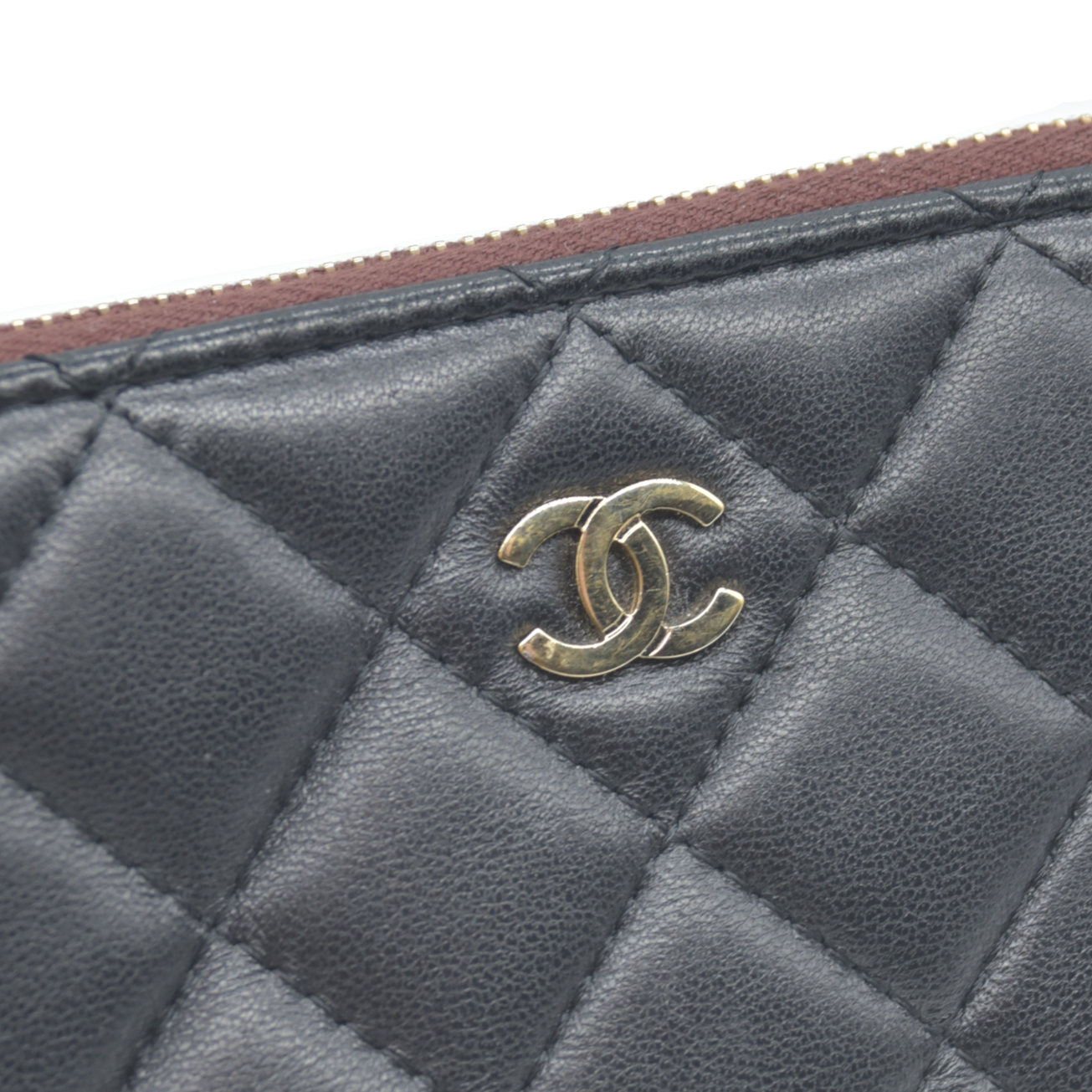 Chanel  Quilted Small Pouch Black 22 Series