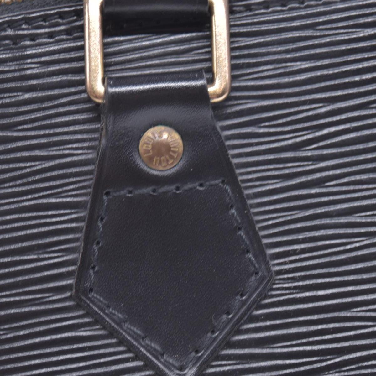 $1850 1996 LOUIS VUITTON Epi Leather Alma PM Black CONSIGNMENT AR0946 10021416
