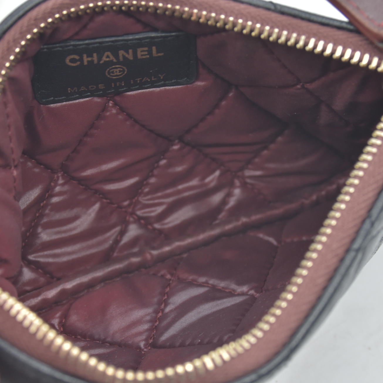 Chanel  Quilted Small Pouch Black 22 Series