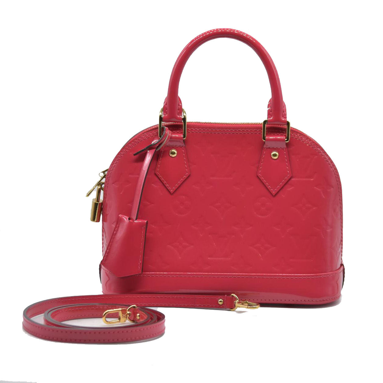 $2800 Louis Vuitton  Vernis Alma BB Hot Pink