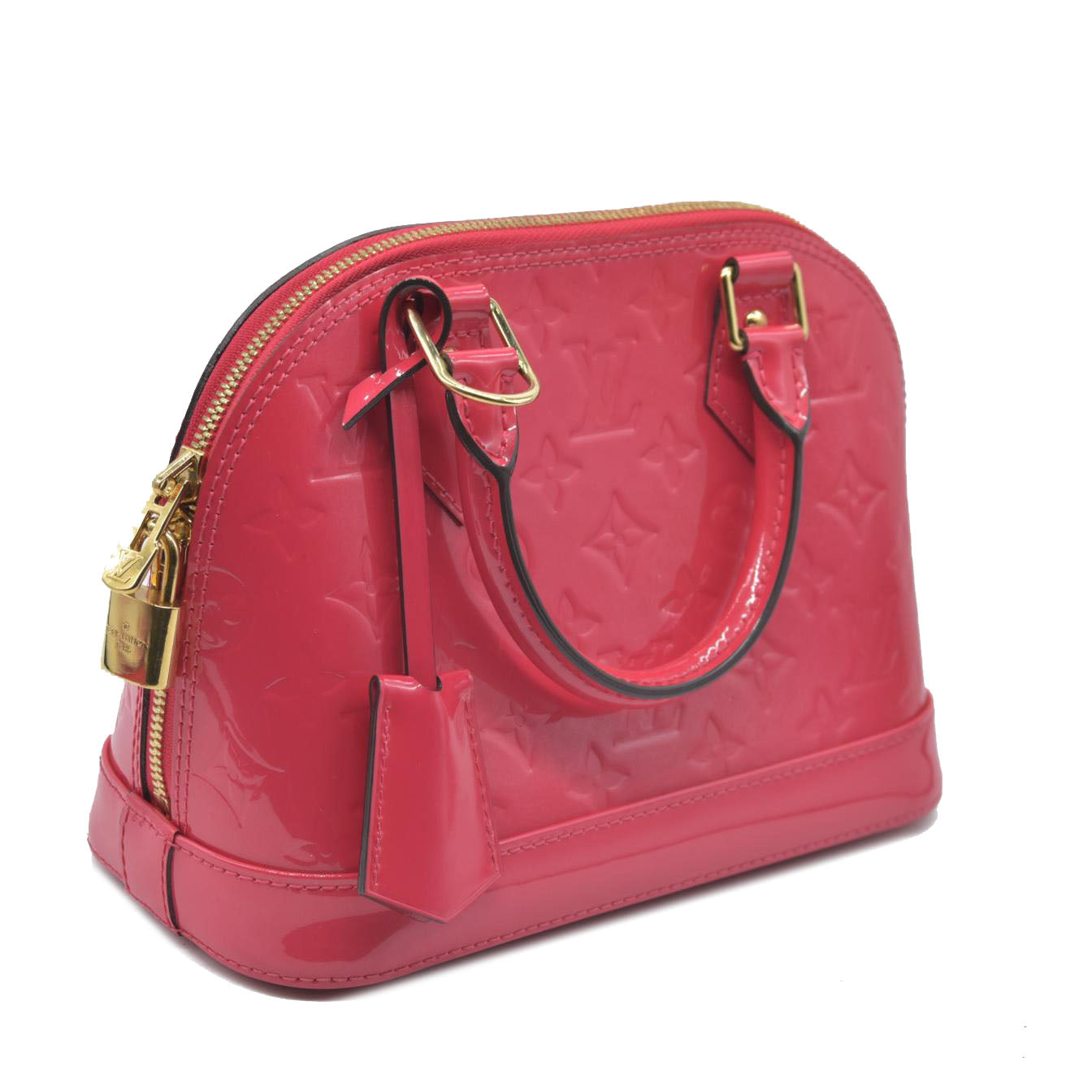 $2800 Louis Vuitton  Vernis Alma BB Hot Pink
