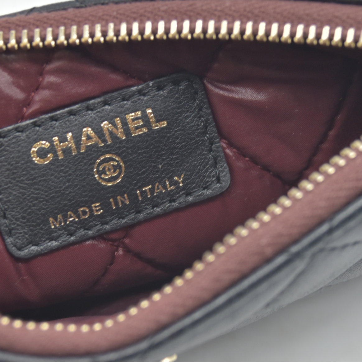 Chanel  Quilted Small Pouch Black 22 Series