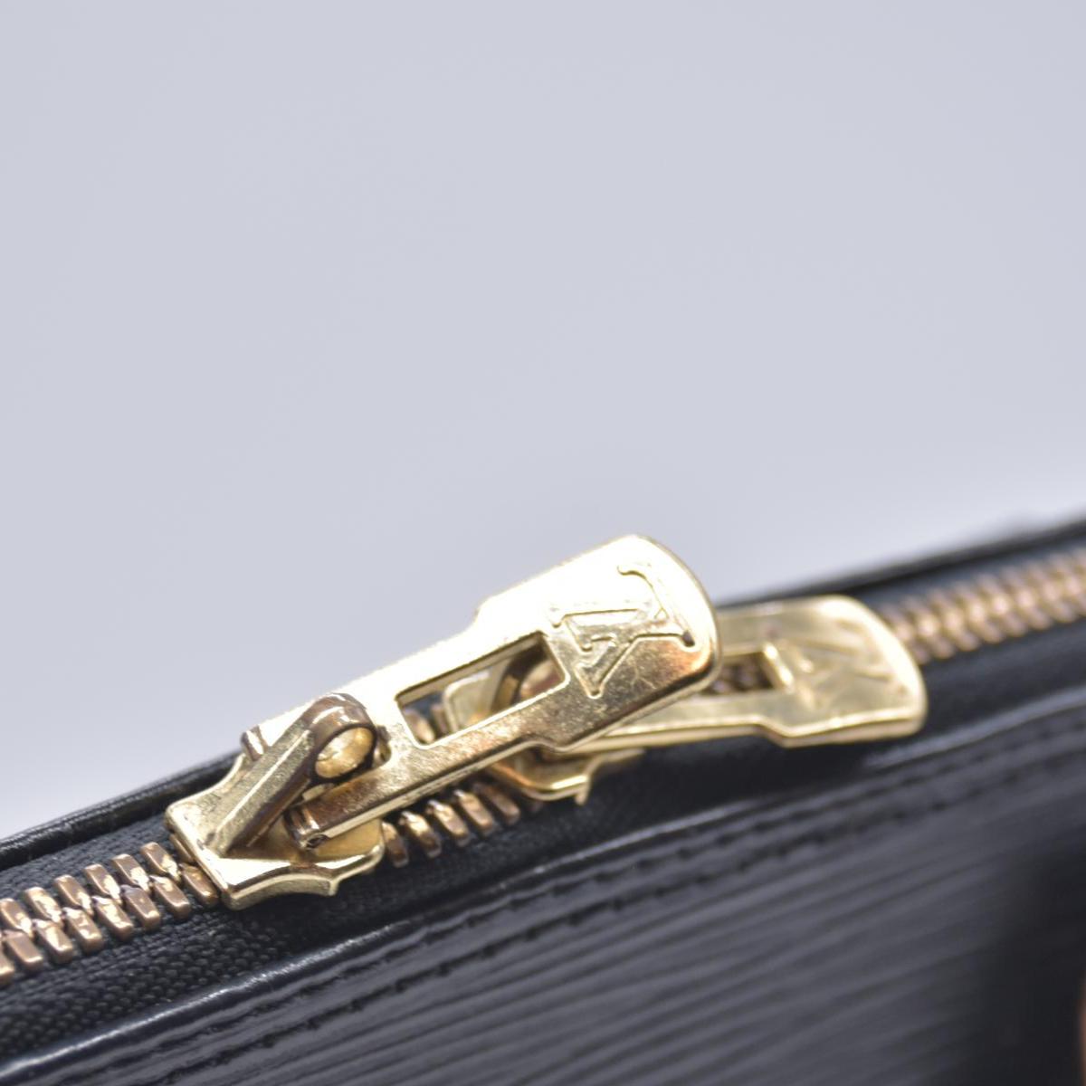 $1850 1996 LOUIS VUITTON Epi Leather Alma PM Black CONSIGNMENT AR0946 10021416