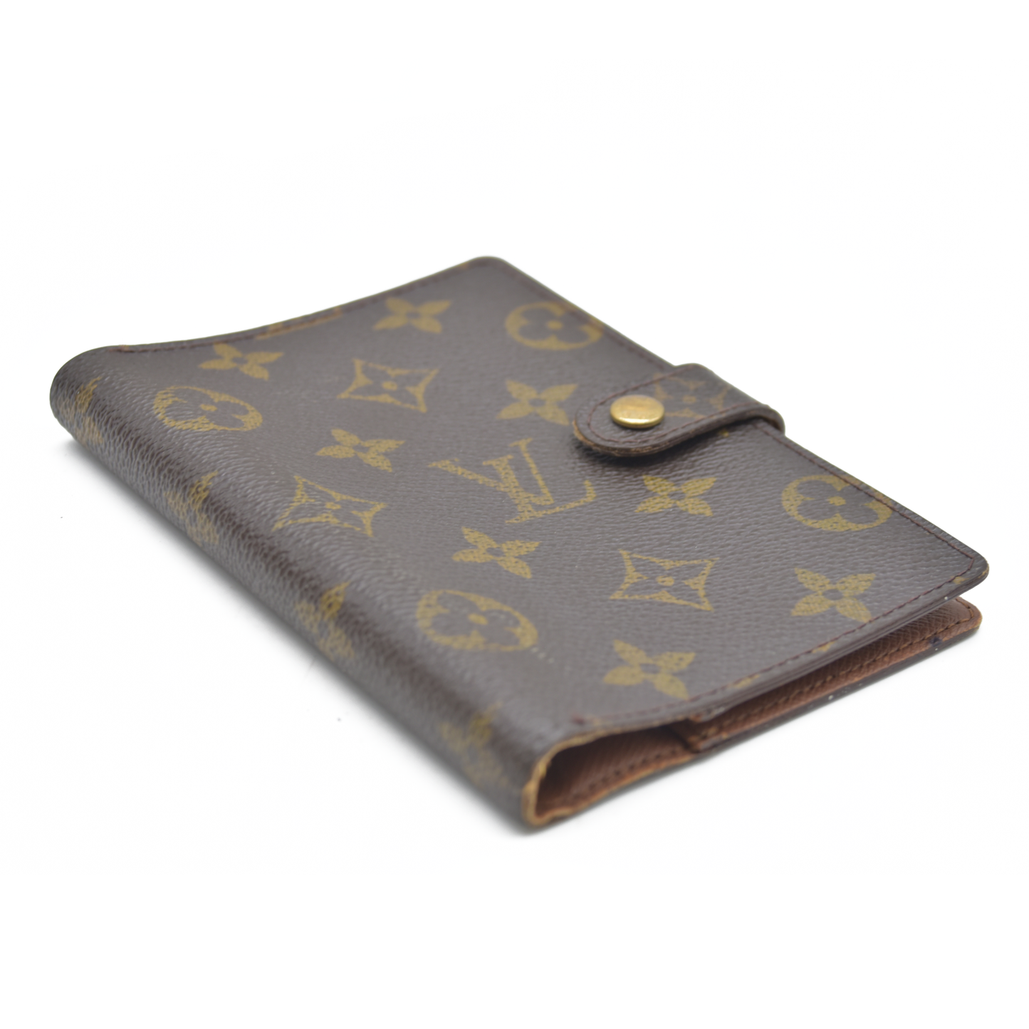 AUCTION $495 Louis Vuitton Monogram Agenda PM Notebook Cover Brown CA1919
