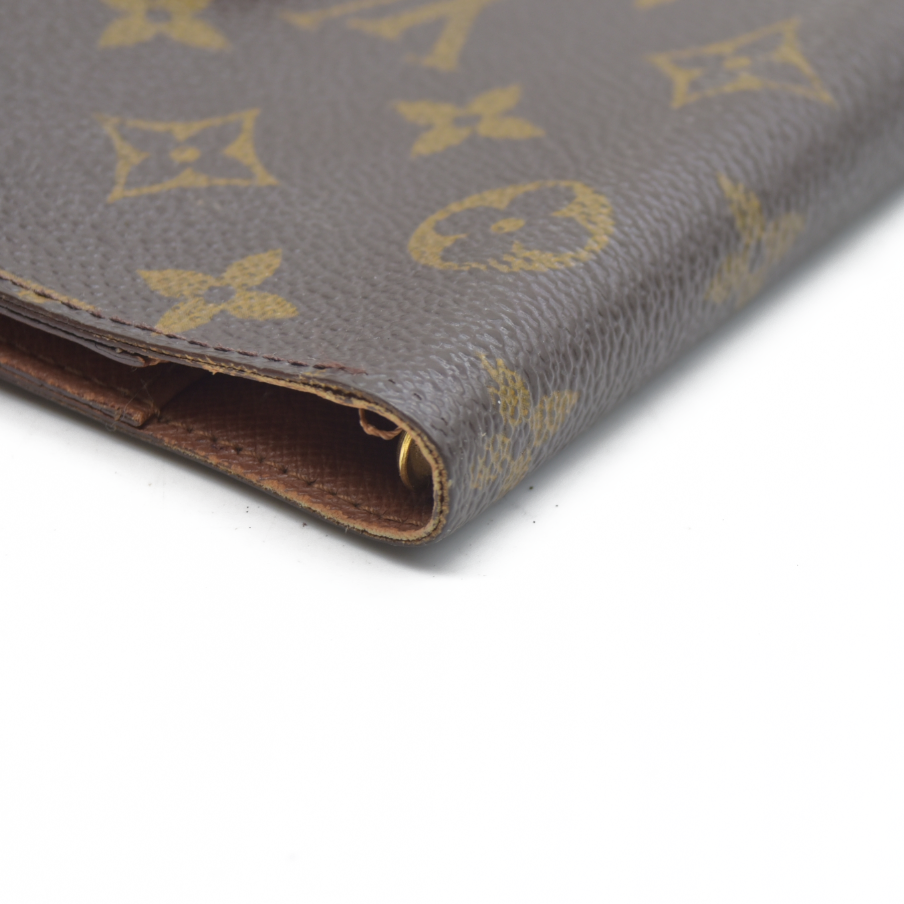 AUCTION $495 Louis Vuitton Monogram Agenda PM Notebook Cover Brown CA1919