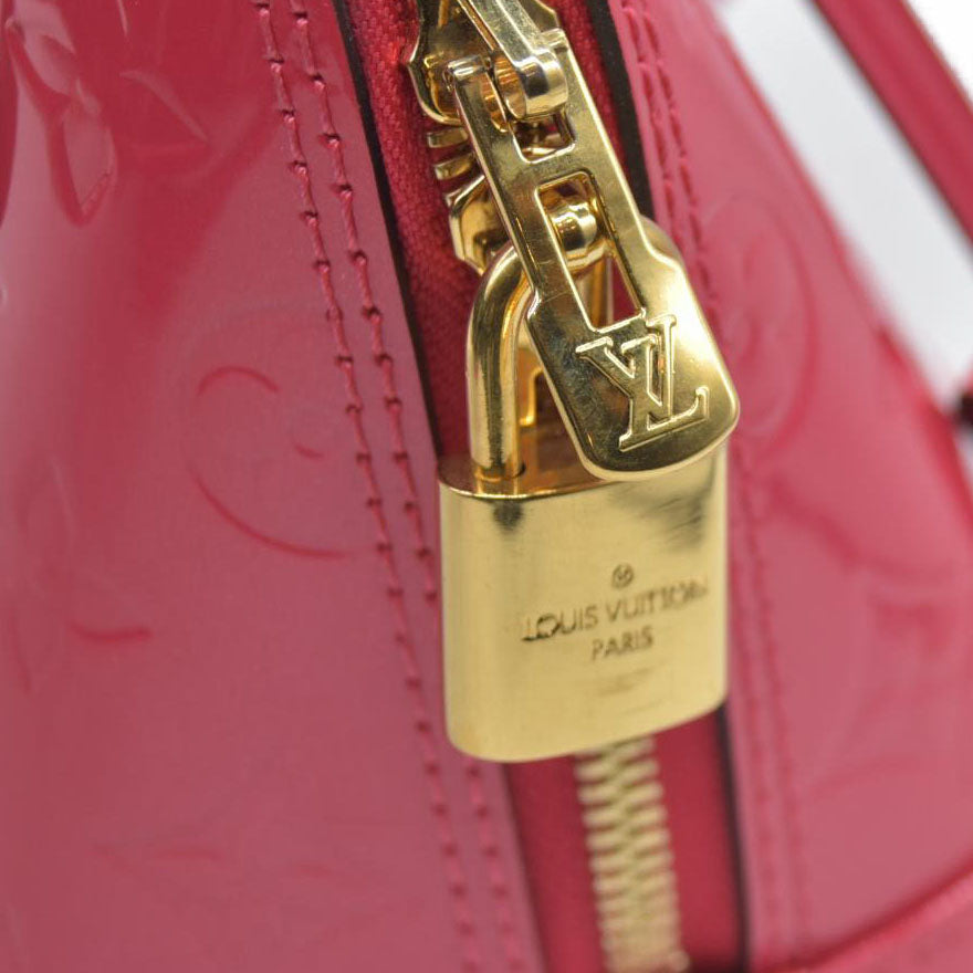 $2800 Louis Vuitton  Vernis Alma BB Hot Pink