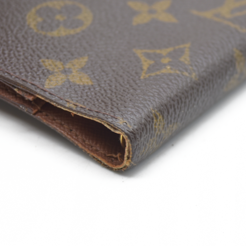 AUCTION $495 Louis Vuitton Monogram Agenda PM Notebook Cover Brown CA1919
