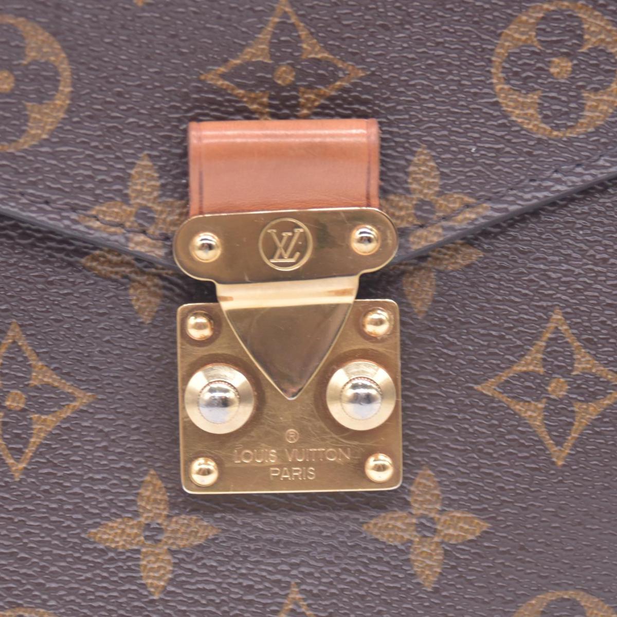 $2620 2016 LOUIS VUITTON Monogram Pochette Metis Shoulder Bag Brown SR3176 CONSIGNMENT 10021414