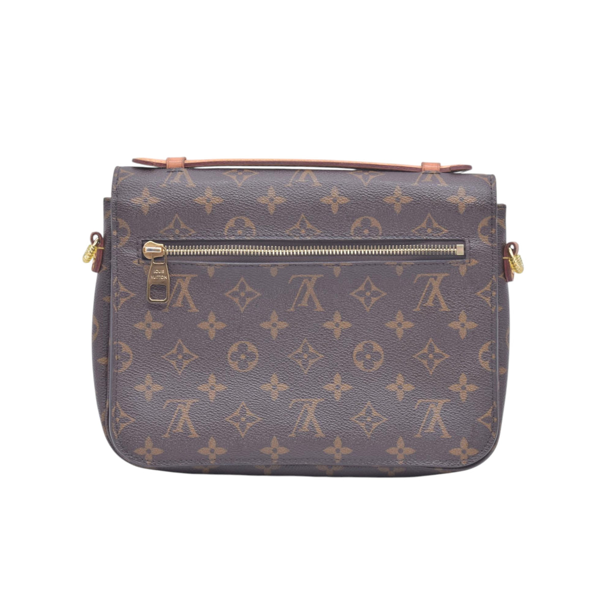 $2620 2016 LOUIS VUITTON Monogram Pochette Metis Shoulder Bag Brown SR3176 CONSIGNMENT 10021414