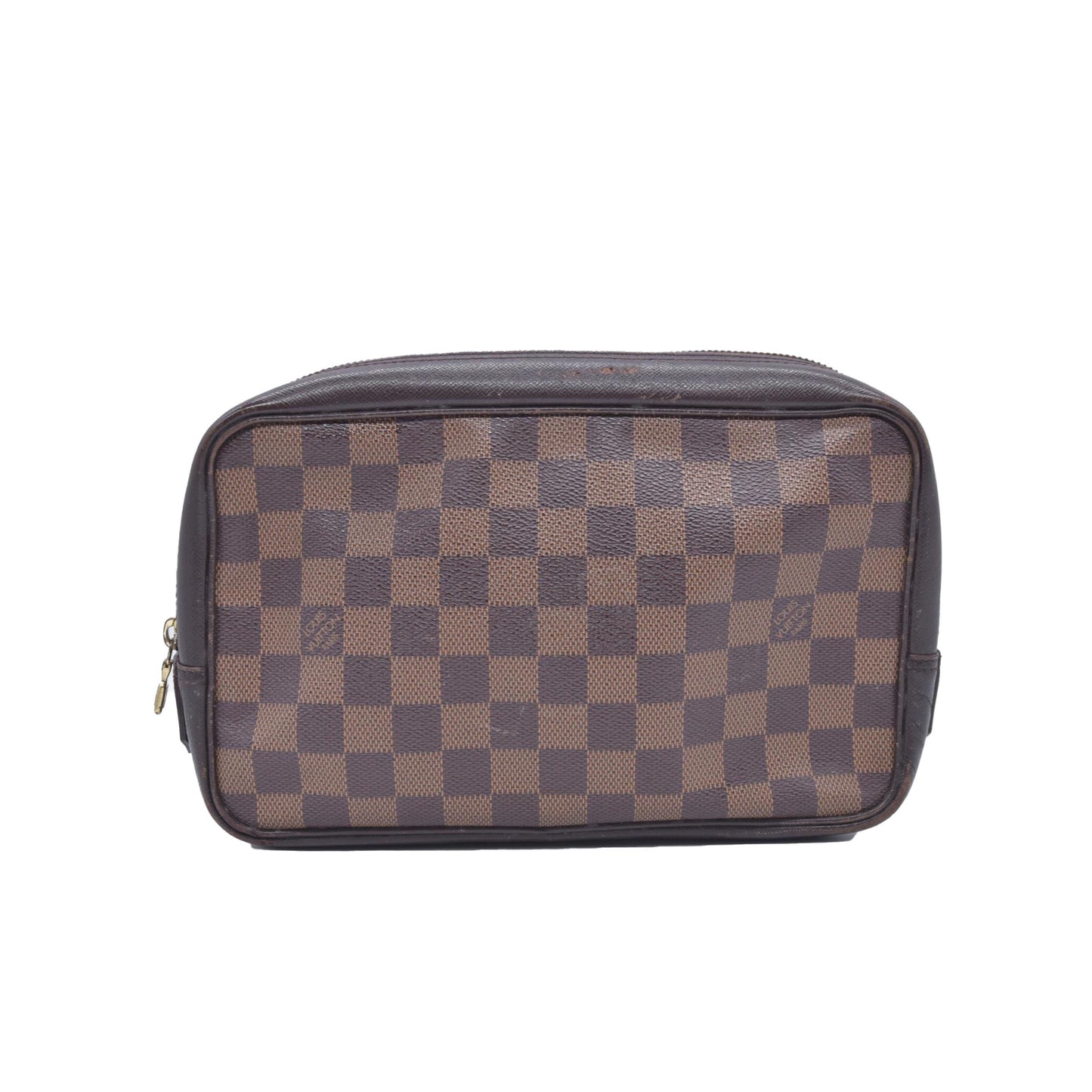 $1130 1998 LOUIS VUITTON Damier Ebene Toiletry Bag 25 CA0968