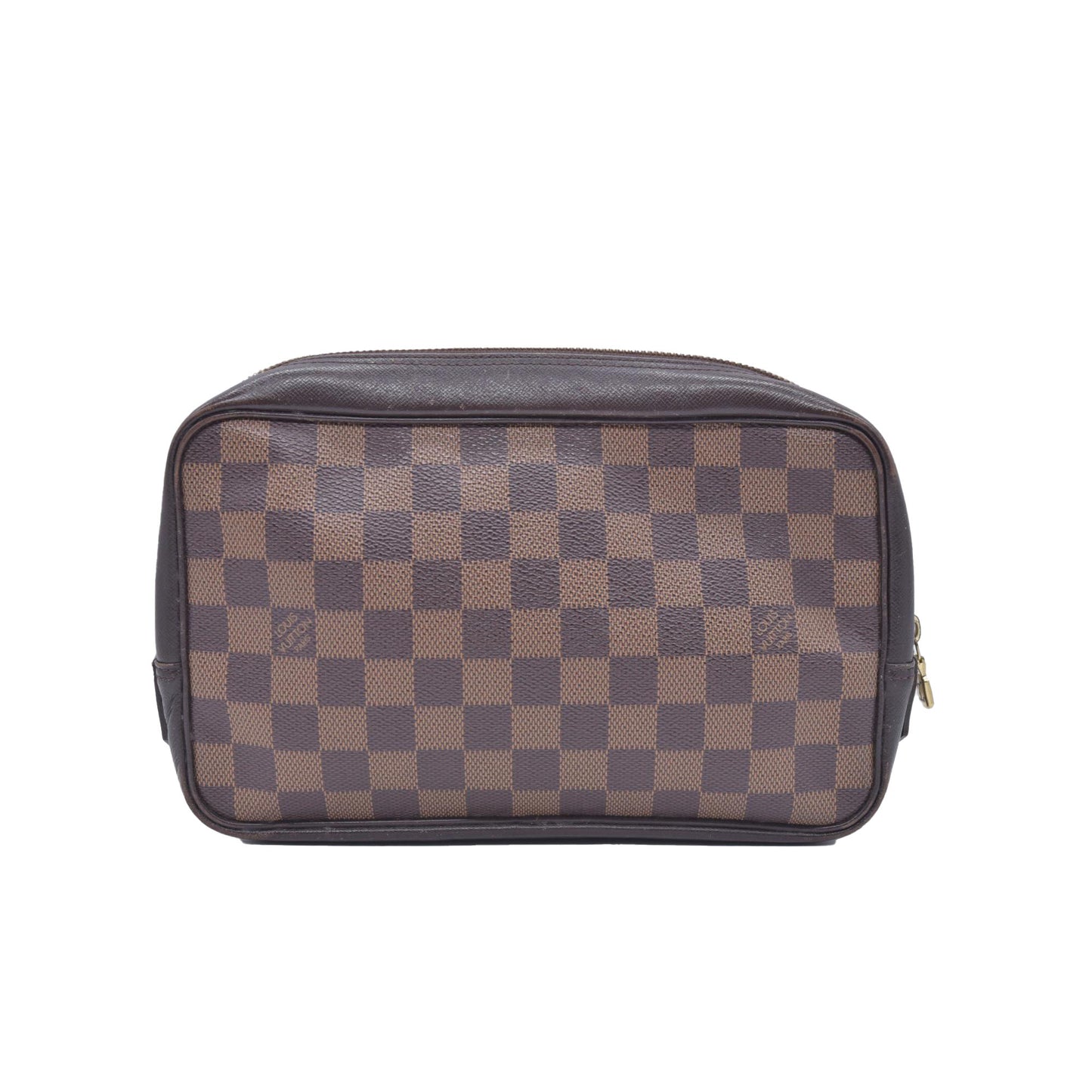$1130 1998 LOUIS VUITTON Damier Ebene Toiletry Bag 25 CA0968