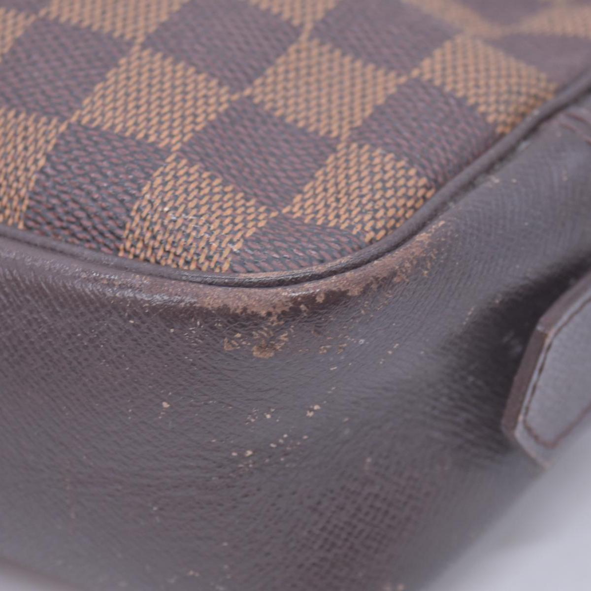 $1130 1998 LOUIS VUITTON Damier Ebene Toiletry Bag 25 CA0968