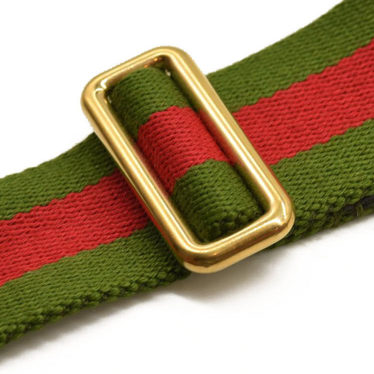 GUCCI Monogram Jumbo GG Textured Dollar Calfskin Web Messenger Shoulder Bag Camel Ebony New Acero