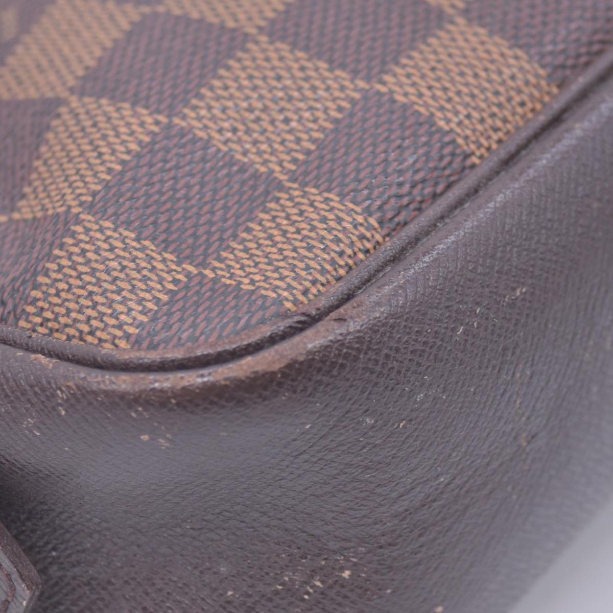 $1130 1998 LOUIS VUITTON Damier Ebene Toiletry Bag 25 CA0968
