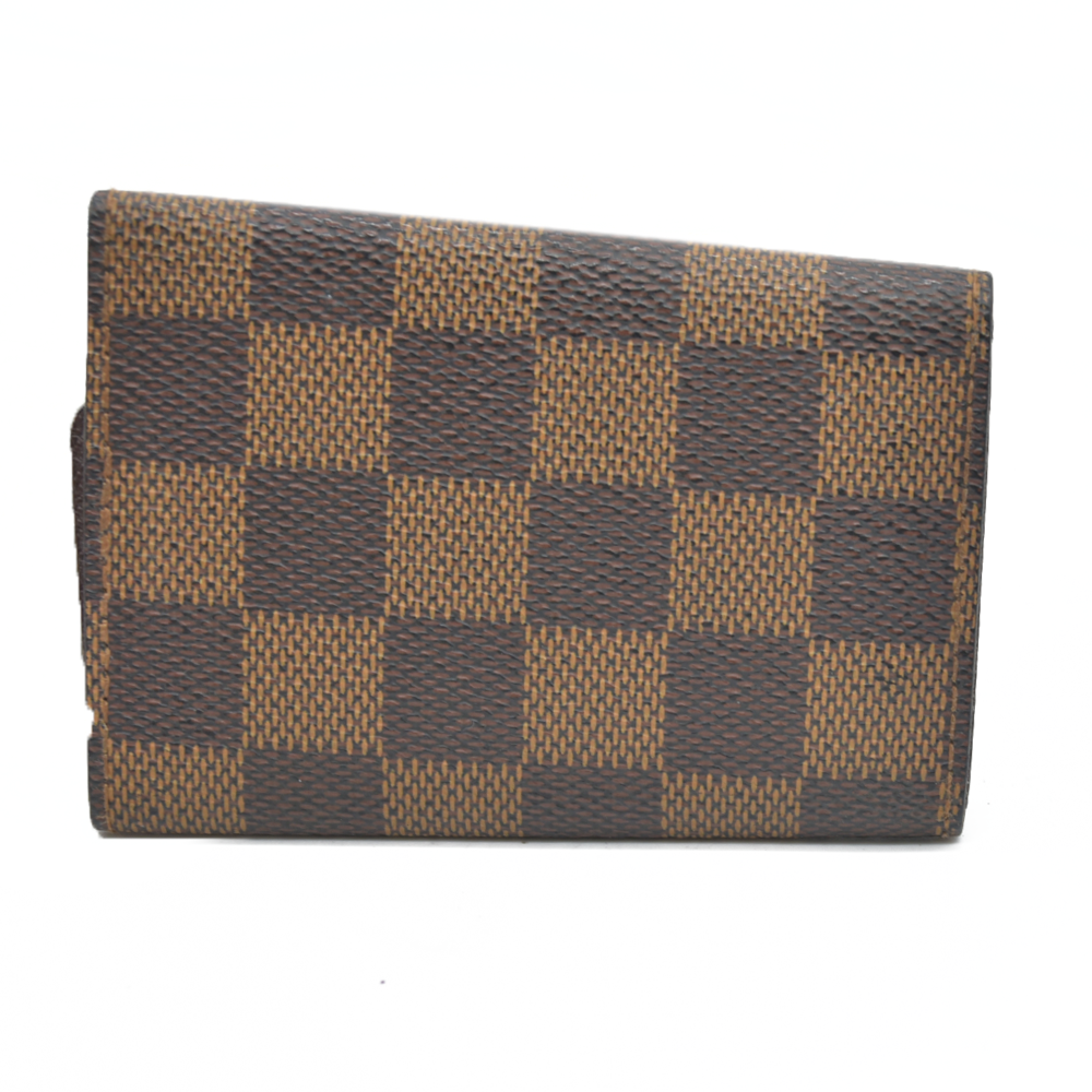 AUCTION $345 Louis Vuitton Damier Multicles 6 Ring Key Case Brown CT0043