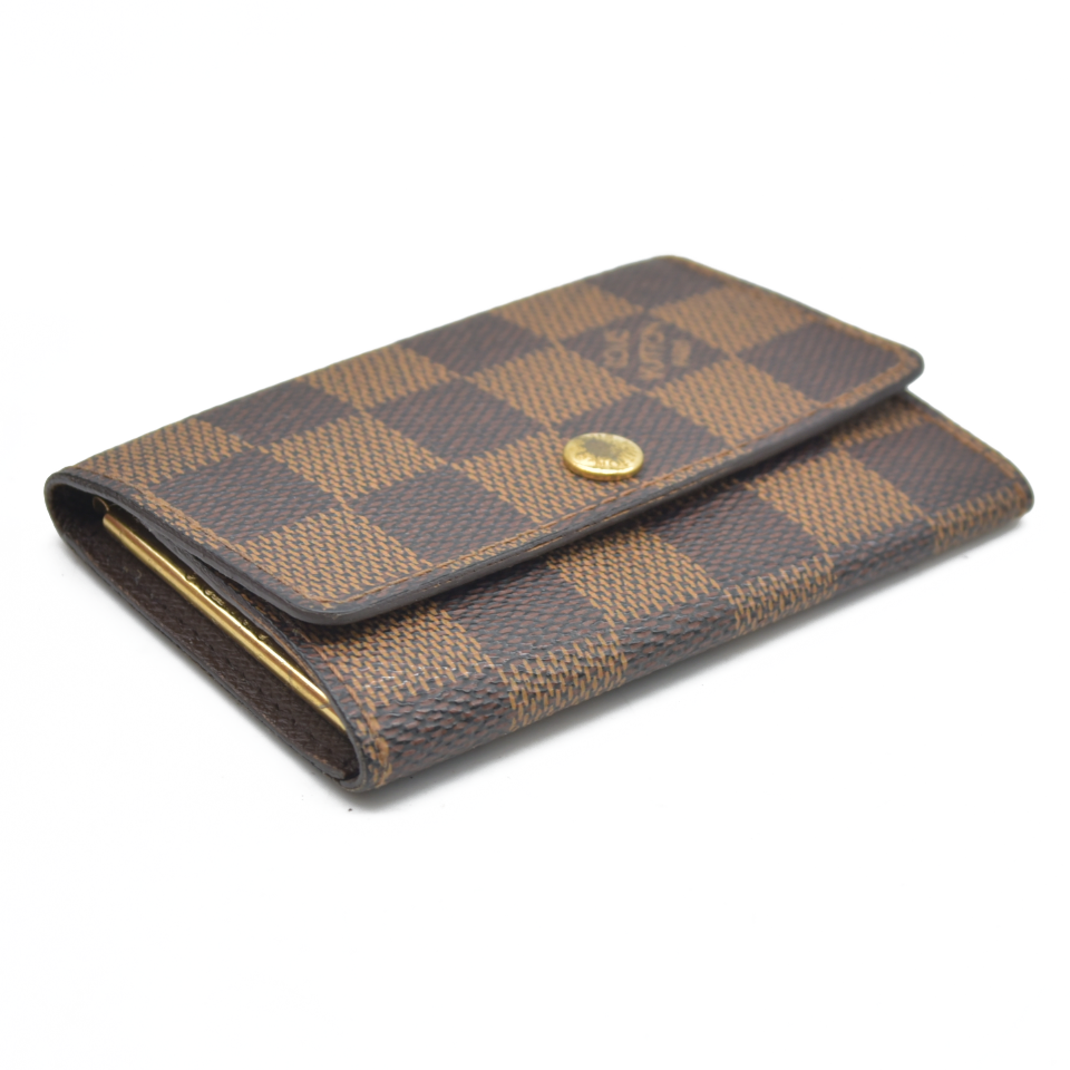 AUCTION $345 Louis Vuitton Damier Multicles 6 Ring Key Case Brown CT0043