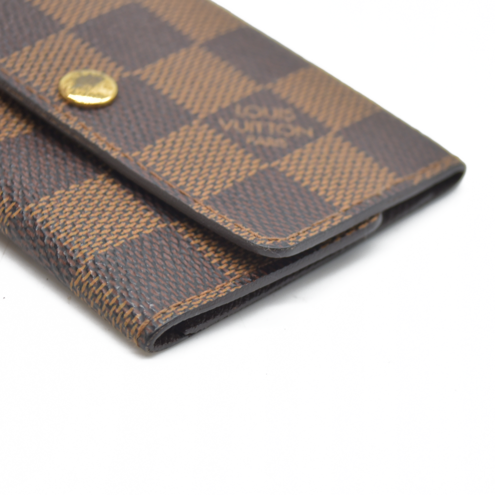 AUCTION $345 Louis Vuitton Damier Multicles 6 Ring Key Case Brown CT0043