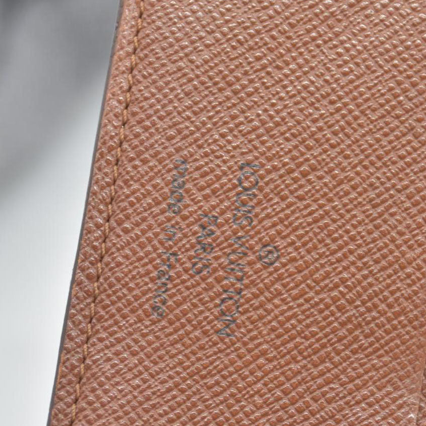 $750 Louis Vuitton Monogram Porte Papier Zippe Bifold Wallet Brown SP0078