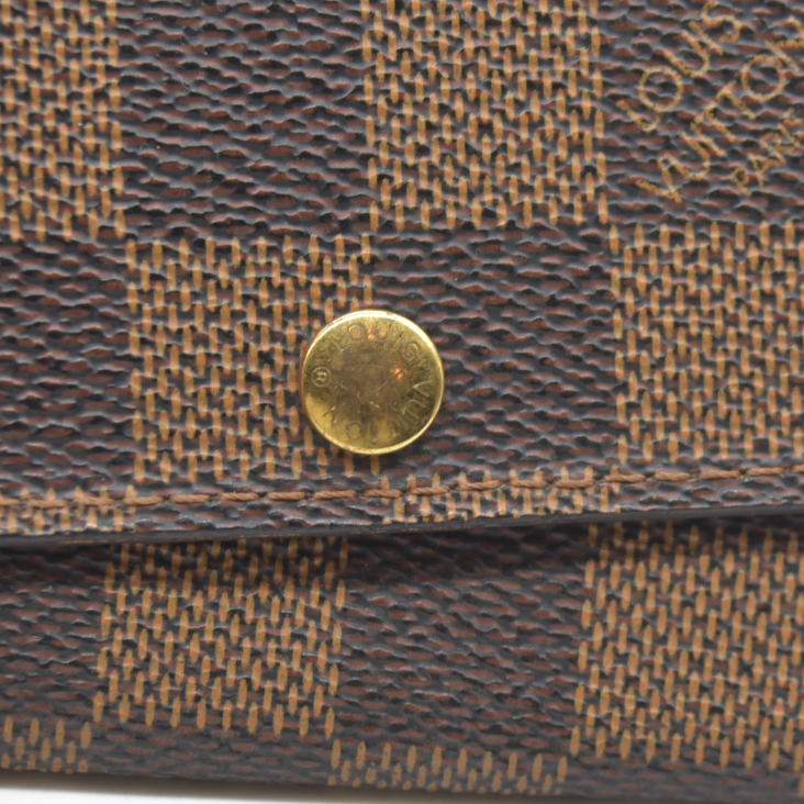 AUCTION $345 Louis Vuitton Damier Multicles 6 Ring Key Case Brown CT0043