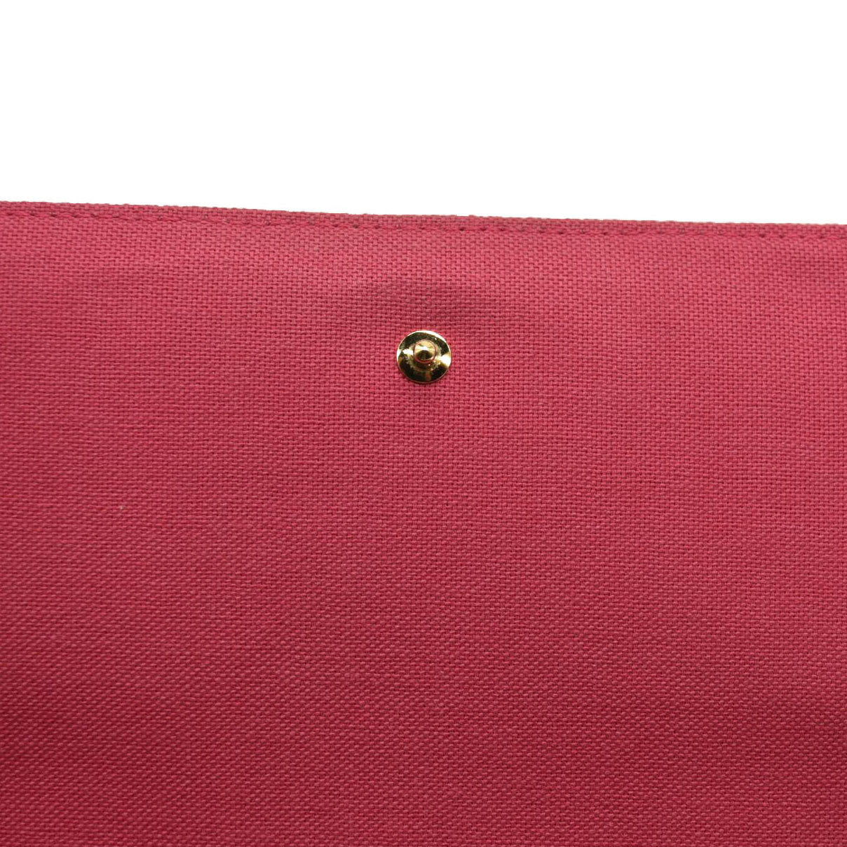 LOUIS VUITTON  Monogram 2021 Christmas Animation Hollywood Pochette Felicie Chain Wallet Fuchsia