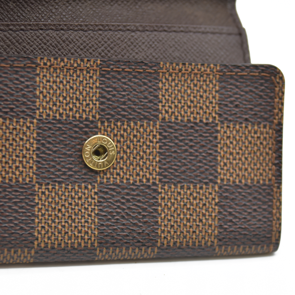 AUCTION $345 Louis Vuitton Damier Multicles 6 Ring Key Case Brown CT0043