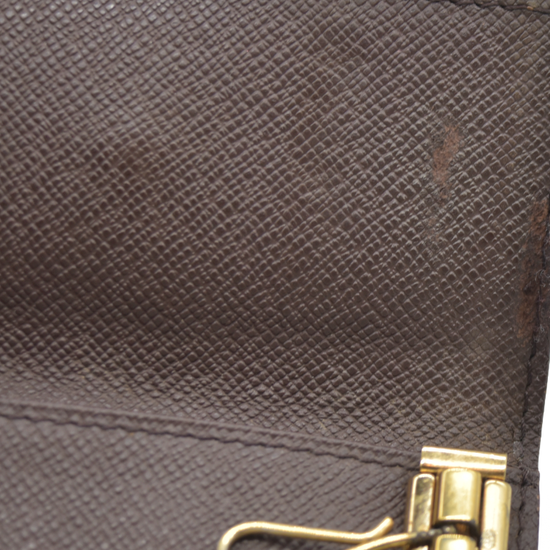 AUCTION $345 Louis Vuitton Damier Multicles 6 Ring Key Case Brown CT0043