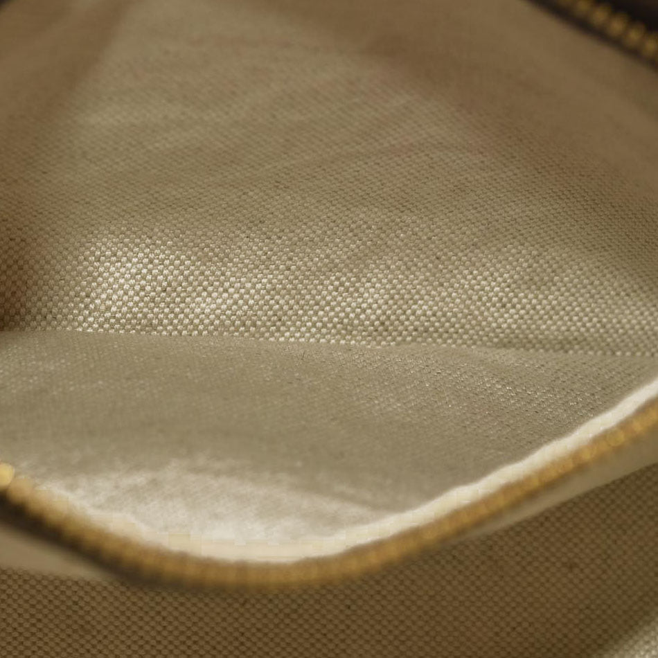 GUCCI Monogram Jumbo GG Textured Dollar Calfskin Web Messenger Shoulder Bag Camel Ebony New Acero