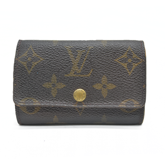 $345 Louis Vuitton Monogram Multicles 6 Ring Key Case Brown CT0050