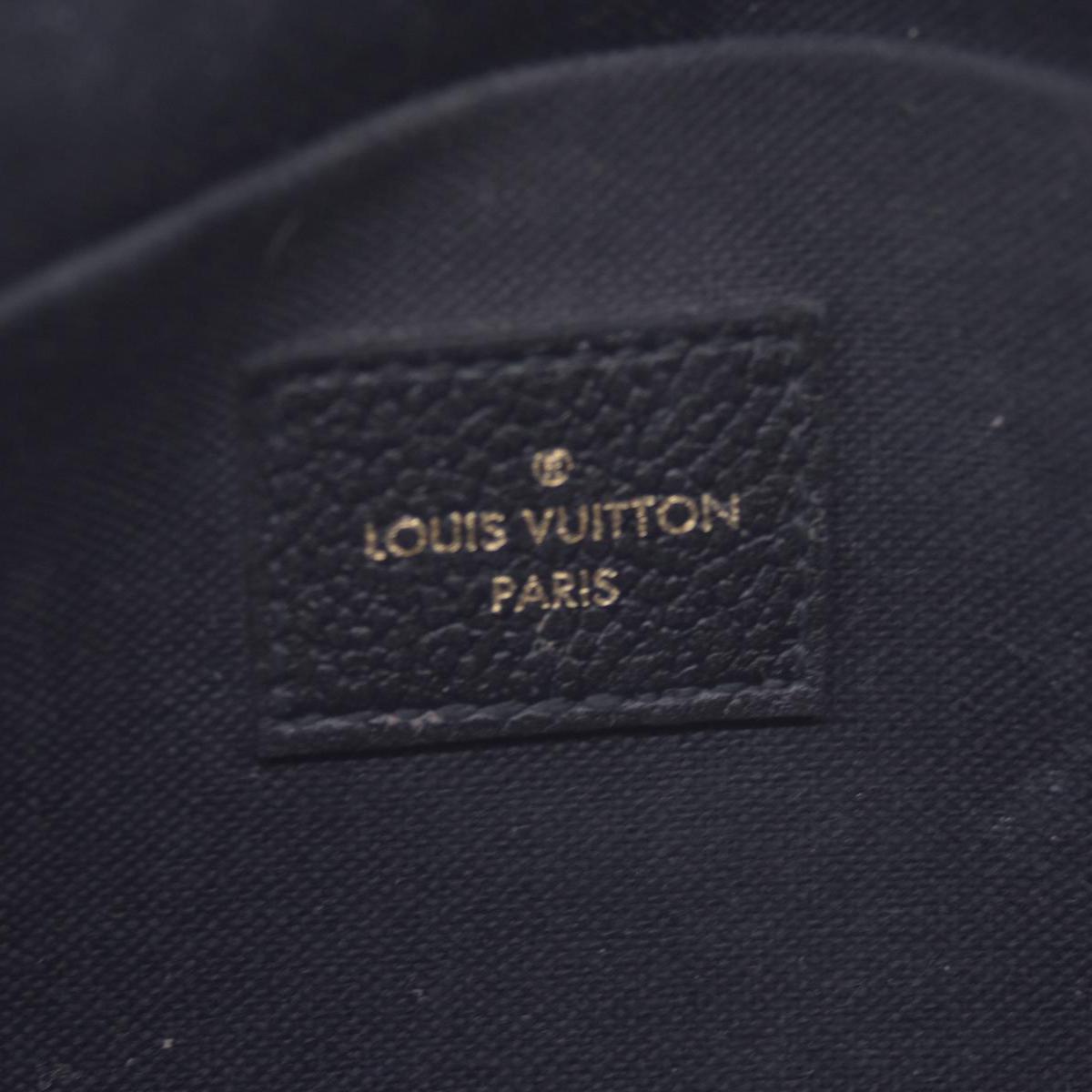 $1770 2019 Louis Vuitton Empreinte Pochette Felicie Chain Wallet Black SD1179