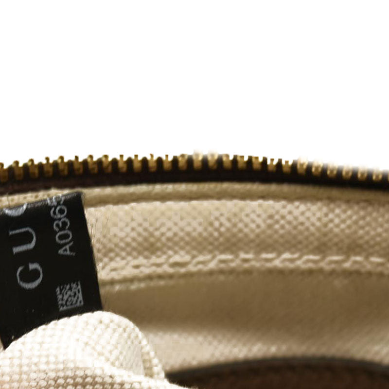 GUCCI Monogram Jumbo GG Textured Dollar Calfskin Web Messenger Shoulder Bag Camel Ebony New Acero