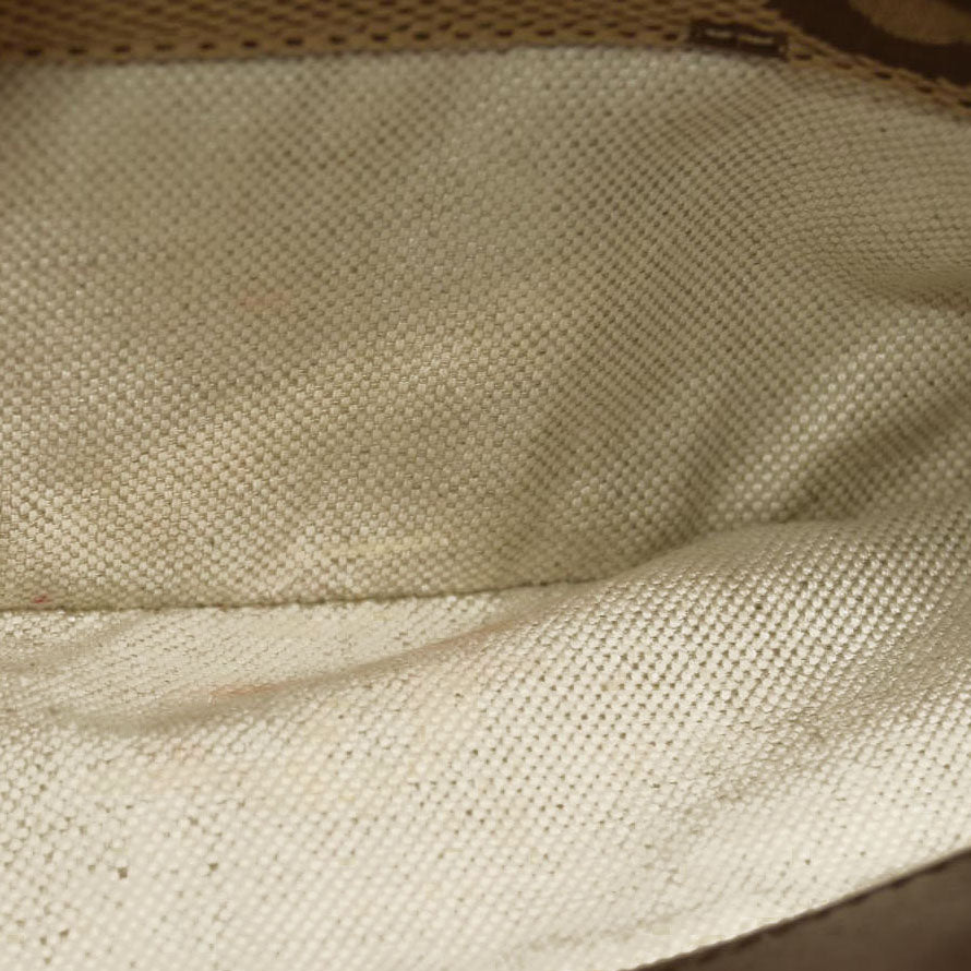 GUCCI Monogram Jumbo GG Textured Dollar Calfskin Web Messenger Shoulder Bag Camel Ebony New Acero