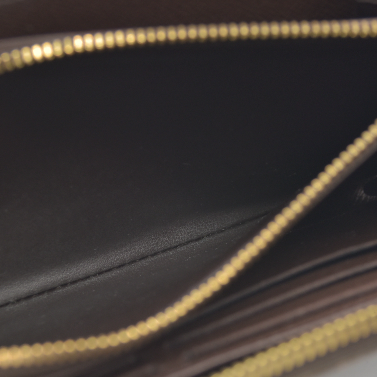 $915 Louis Vuitton Damier Zippy Zip Around Long Wallet Purse Brown UB4185