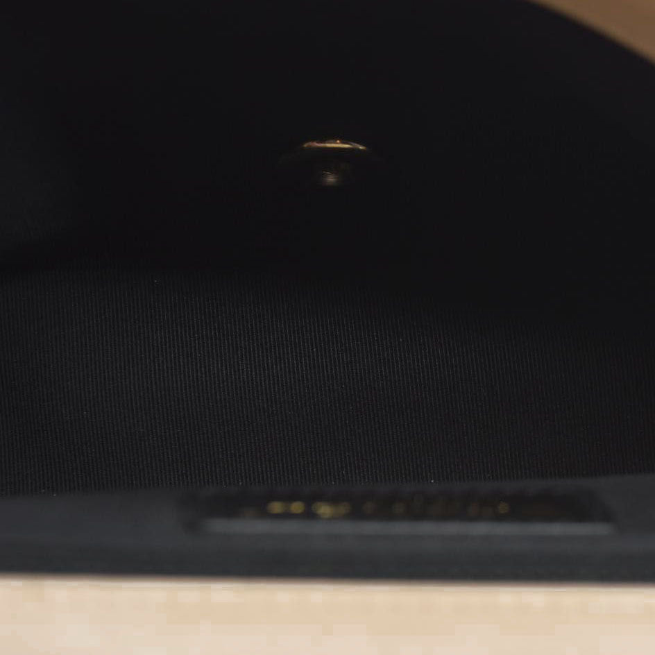 $4700 Chanel Mademoiselle Vintage Flap Bag Black Beige BiColor Turn Lock CC Chain Crossbody