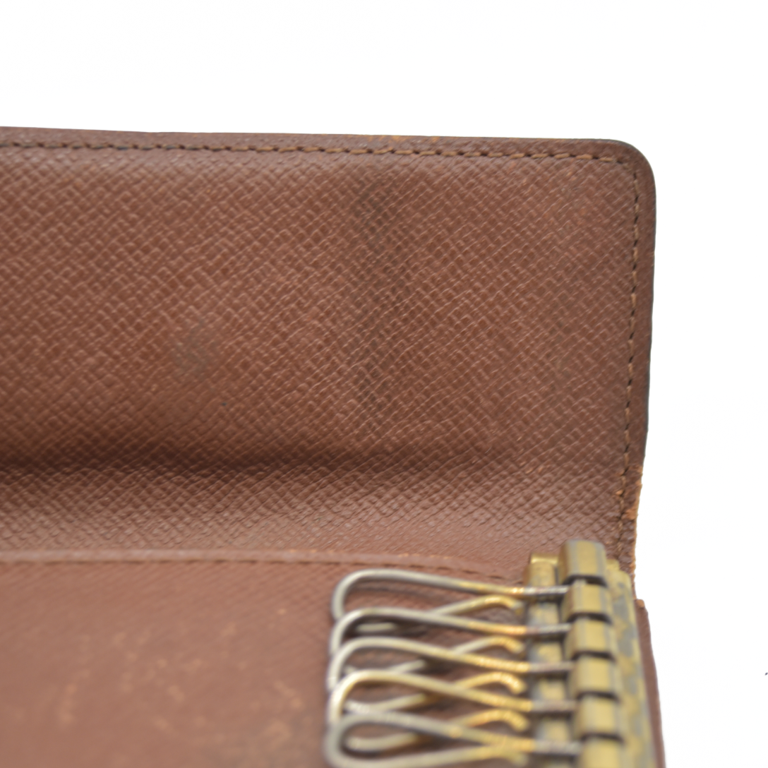 $345 Louis Vuitton Monogram Multicles 6 Ring Key Case Brown CT0050