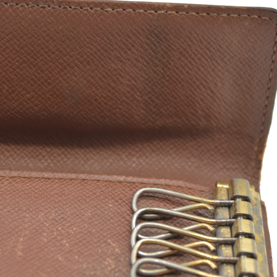 $345 Louis Vuitton Monogram Multicles 6 Ring Key Case Brown CT0050