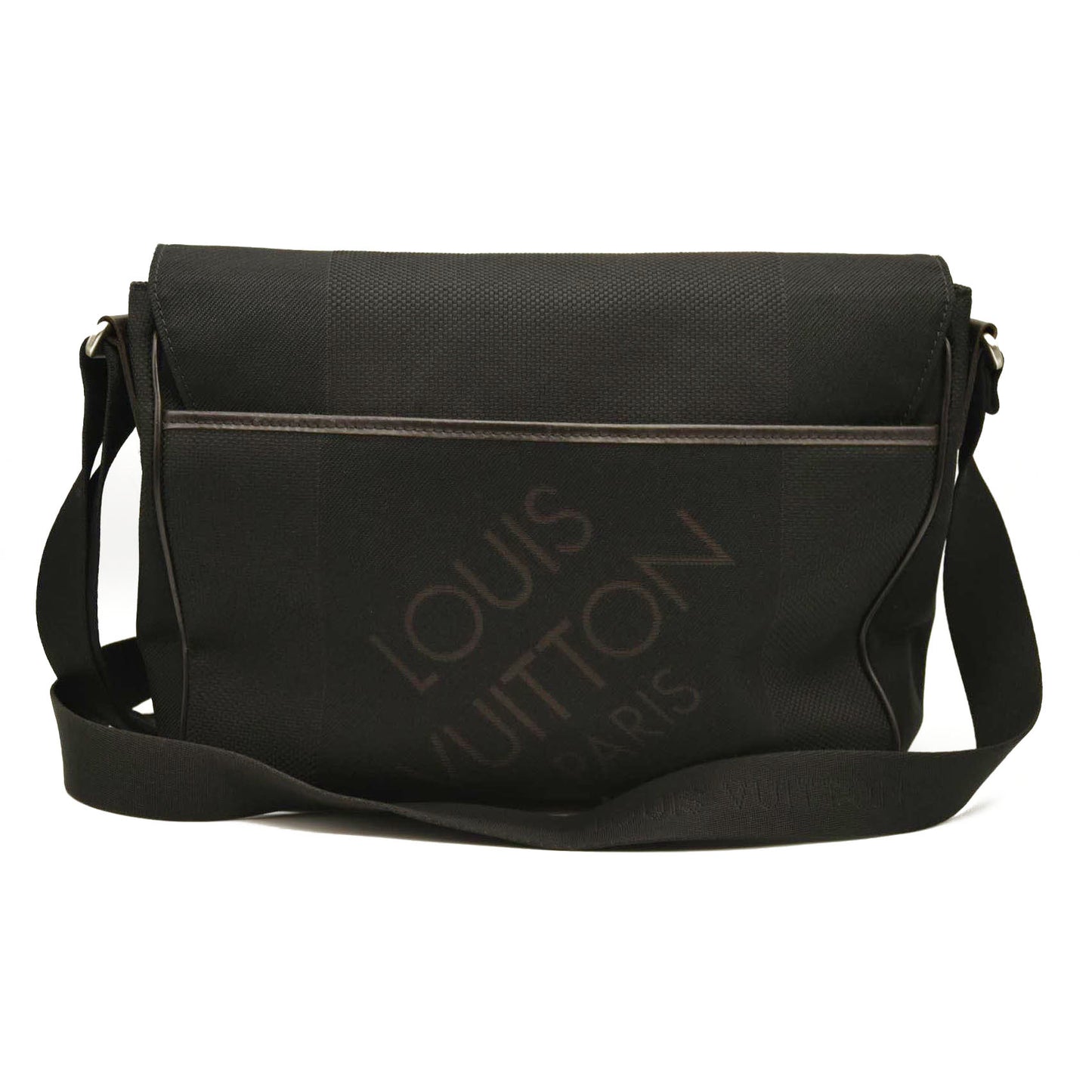 LOUIS VUITTON  Damier Geant Petit Messenger Bag Black  VI4098