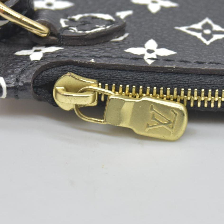 $600 2019 Louis Vuitton Monogram Giant Jungle Neverfull MM GM Pochette Black GI2139