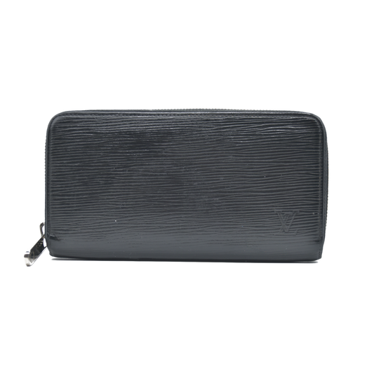 LOUIS VUITTON Epi Leather Zippy Wallet Black CA3114 USED