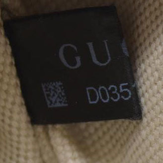 $950 Gucci  Calfskin GG Tennis Embossed Belt Bag Mystic White