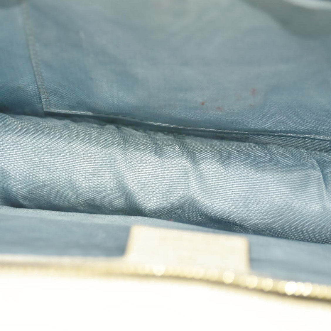 Gucci  Calfskin Small Sylvie Shoulder Bag Off White