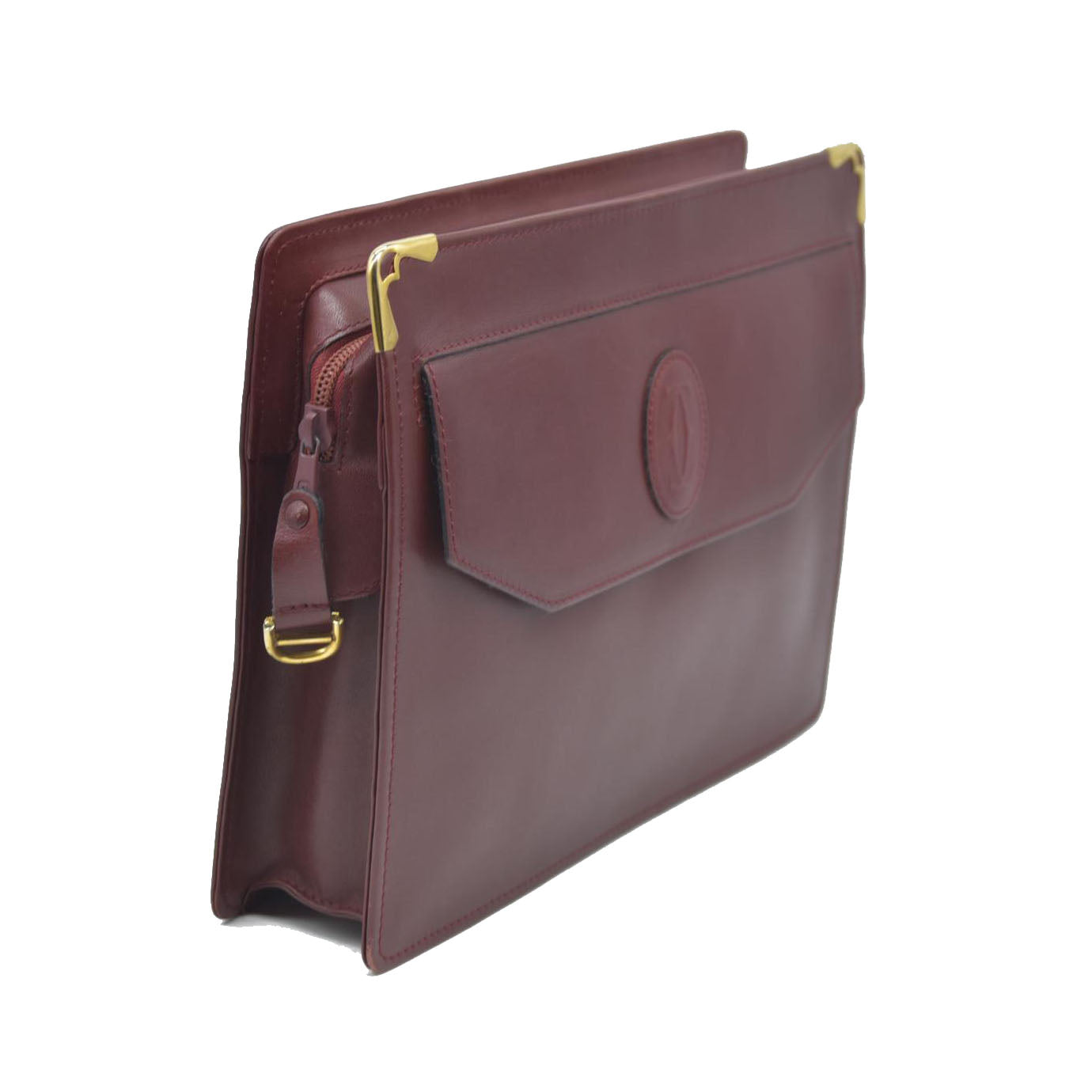 Cartier Must de Cartier Leather Clutch Bag