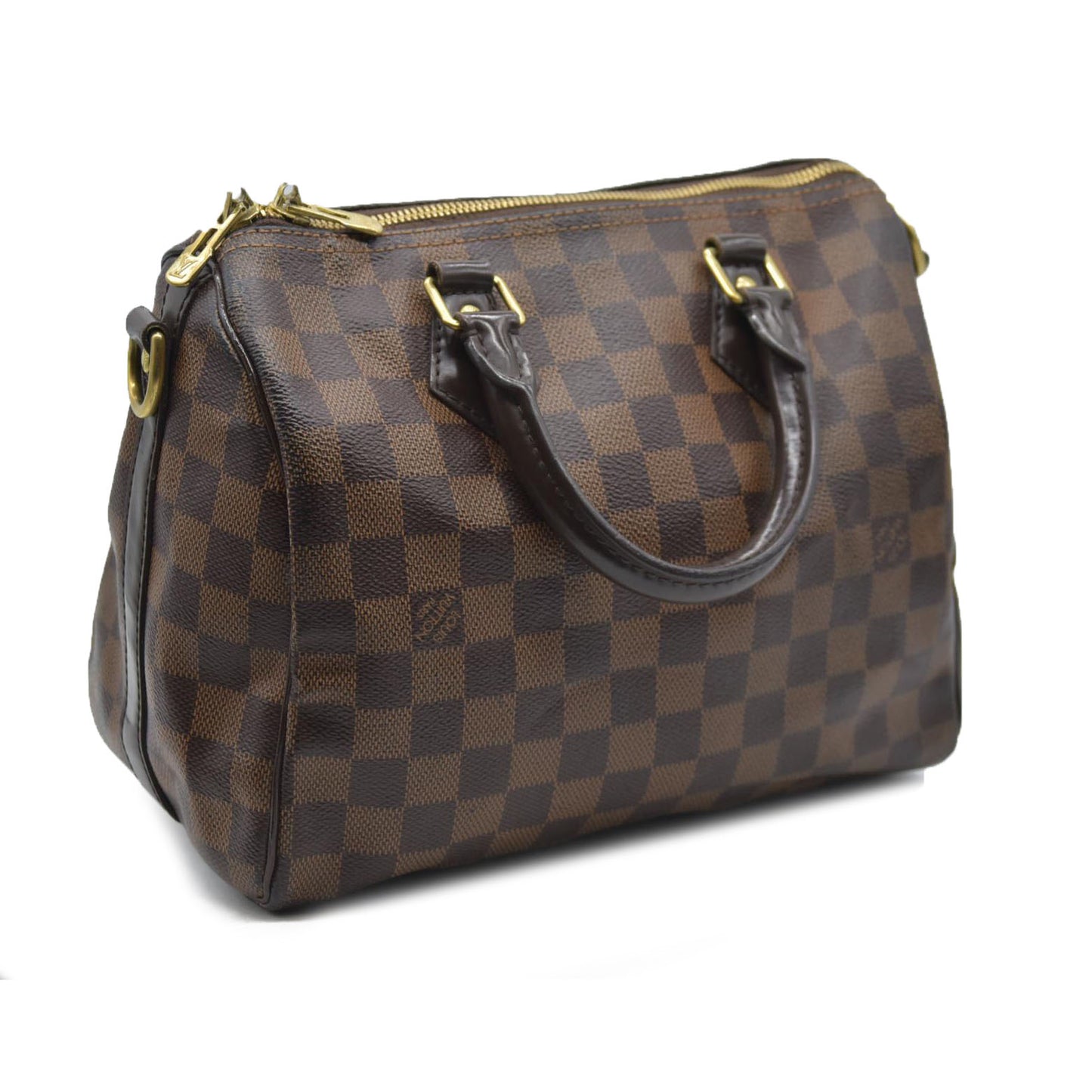 $1940 Louis Vuitton Damier Ebene Speedy Bandouliere 25 CT0138