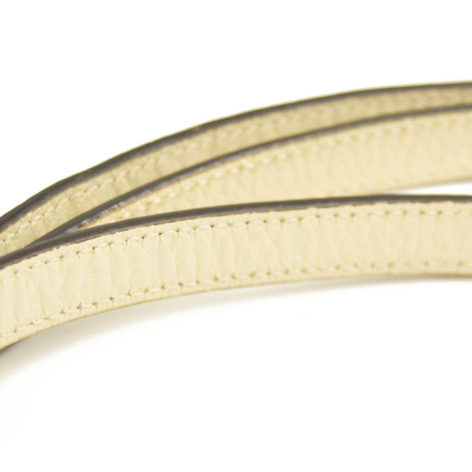 Gucci  Calfskin Small Sylvie Shoulder Bag Off White