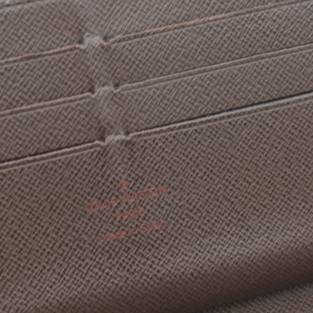 $1060 Louis Vuitton Damier Zippy Zip Around Organizer Long Wallet Brown CA4102