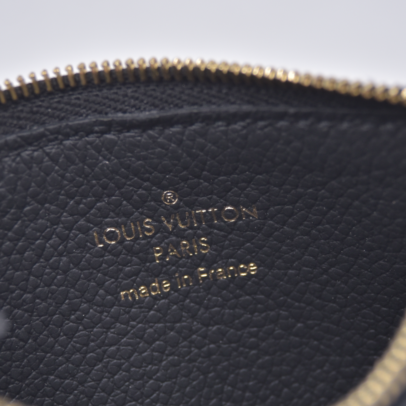 $590 RFID Louis Vuitton Monogram Empreinte Romy Leather Card Holder