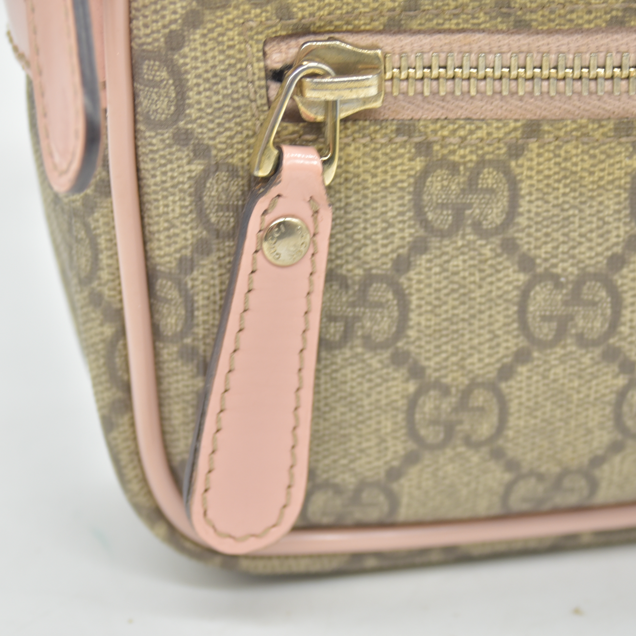 $780 Gucci GG Plus Monogram Small Shoulder Bag Light Pink