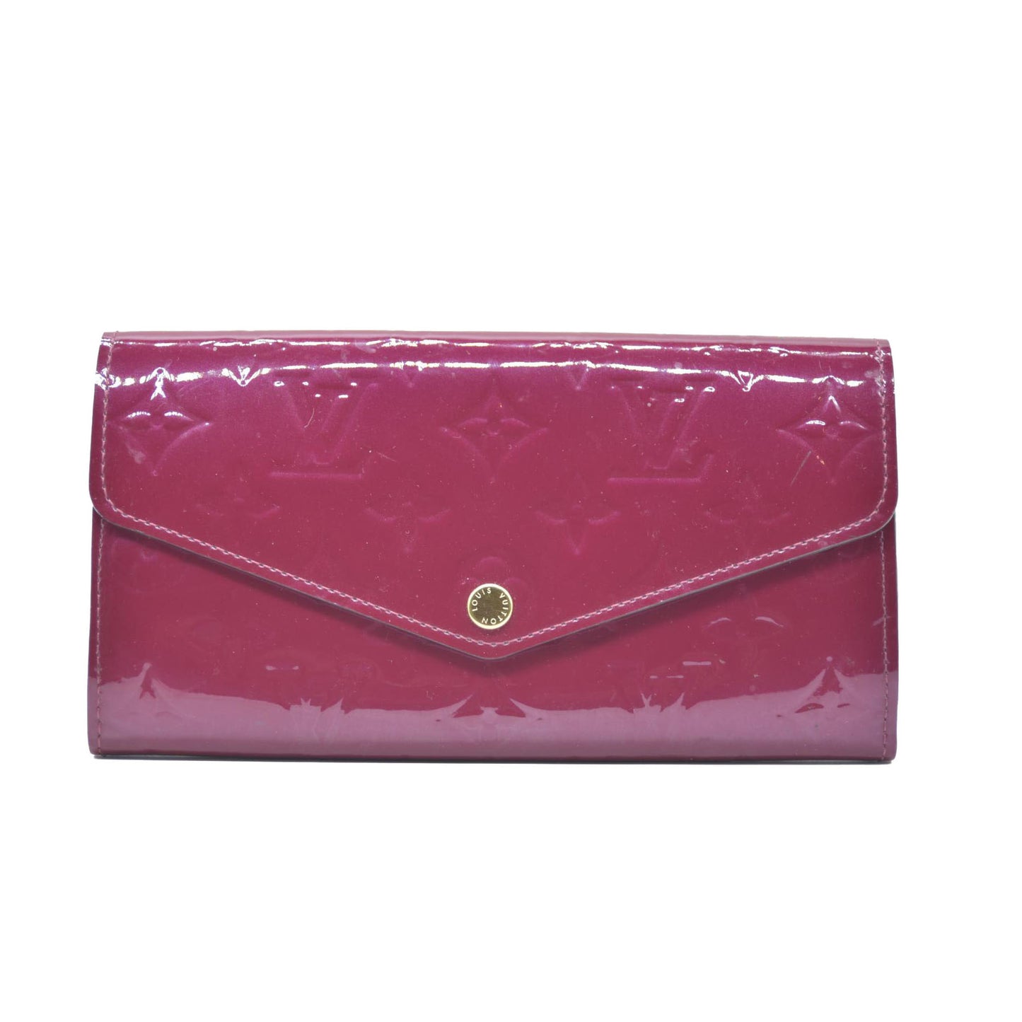 Louis Vuitton  Vernis Sarah Wallet NM Griotte