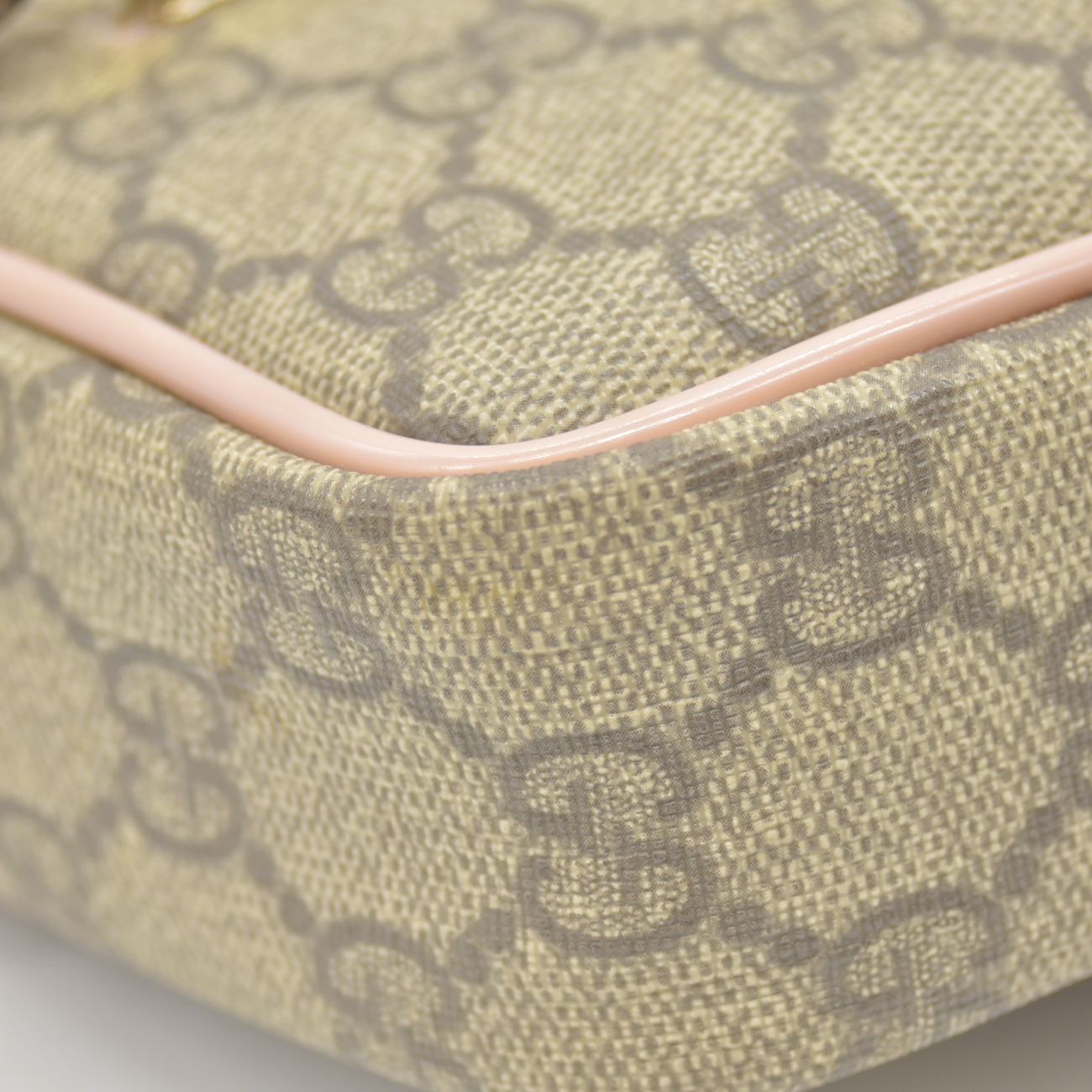 $780 Gucci GG Plus Monogram Small Shoulder Bag Light Pink