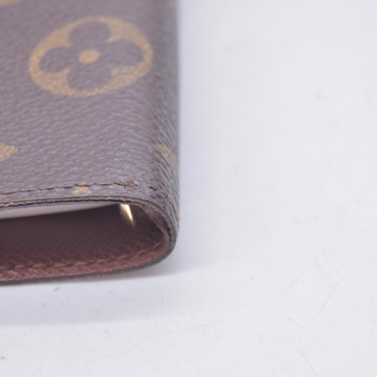 $415 2001 LOUIS VUITTON Monogram Agenda PM Small Ring Planner Cover Brown CA1011 CONSIGNMENT 10021429