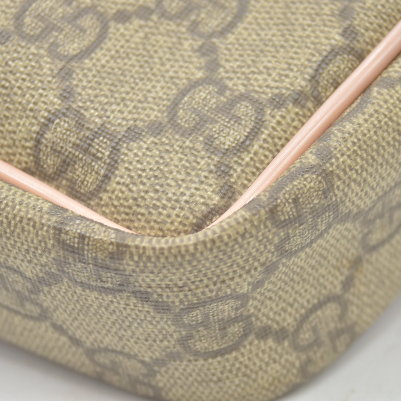 $780 Gucci GG Plus Monogram Small Shoulder Bag Light Pink